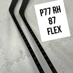 Senior(2x)Right P77-87 Flex ProBlackStock™ Unbranded Blackouts Pro Stock Hockey Sticks