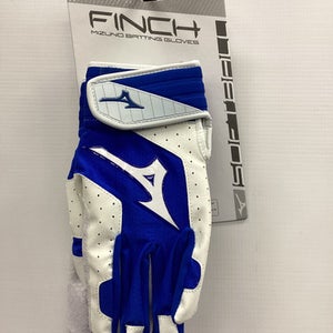 Mizuno Medium (New) Blue White Batting Gloves