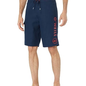 O'Neill Santa Cruz Solid 2.0 Boardshorts Mens 34 Navy Swimwear Performance QLW13