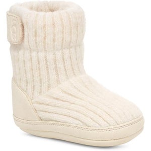 UGG Skylar 1143743I-CRM Toddler Small Cream Ribbed Knit Ankle Snow Boots QLW135