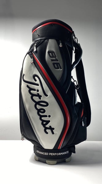 Titleist 716 AP Mini Staff Cart Bag Black 6-Way Divide Single Strap Golf Bag