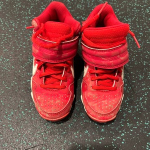 Red Kid's Youth Size 12. Nike High Top FastFlex Molded Cleats (Used)