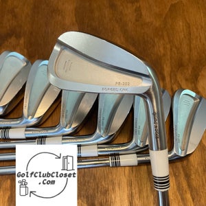 GrindWorks PR-202 CNC Forged Iron Set / 4-PW Stiff Flex Steel Shafts -1/4”