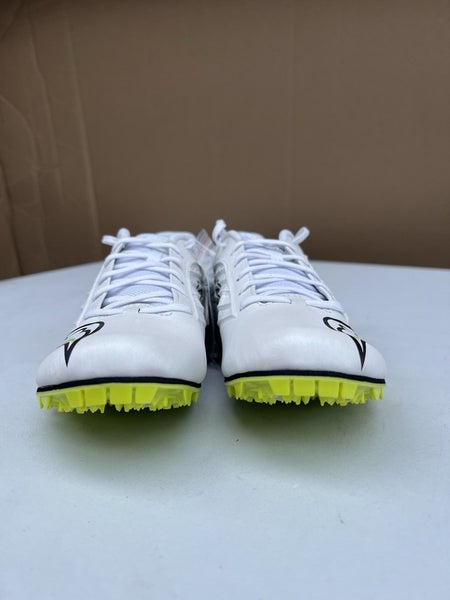 Saucony Spitfire 5 Track Spike Sprinting Shoes White/Green Men 7.5/ Women 9