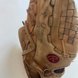 Vntg Rawlings GJF36 12” Edge-U-Cated Reggie Jackson Baseball Softball Glove Left Hand Throw.