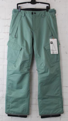 686 Infinity Insulated Cargo Snowboard Pants, Men's Small, Cypress Green New