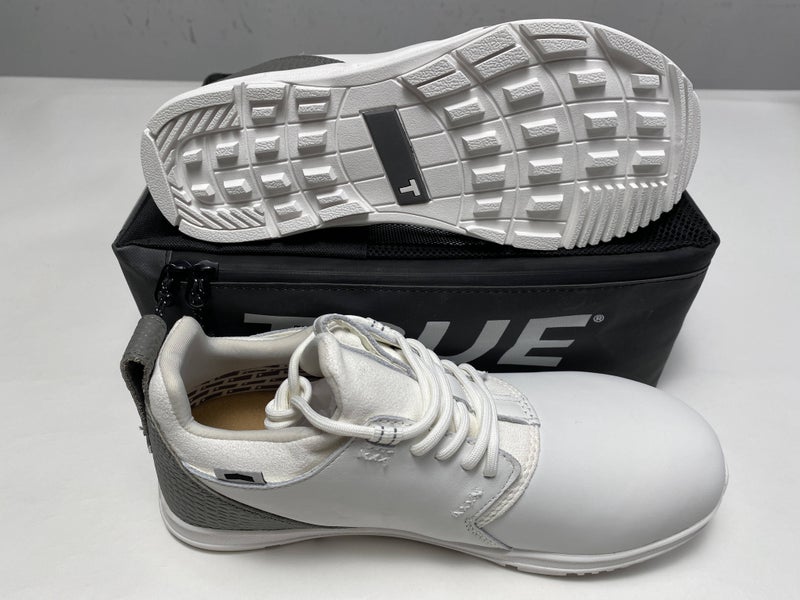 True Linkwear OG Tour Golf Shoes White Gray Men's SZ 8.5 (OGT-01-002)