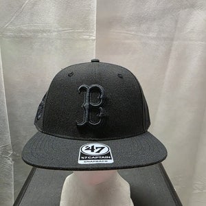 NWS Boston Red Sox '47 Captian All Black Snapback Hat MLB
