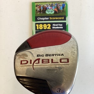 Callaway Big Bertha Diablo Fairway 3 Wood Draw With Regular Graphite Shaft