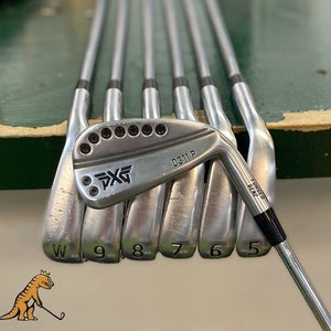 Used RH PXG Gen 2 0311 P Iron Set 4-PW Rifle Flighted 6.0 Stiff Steel