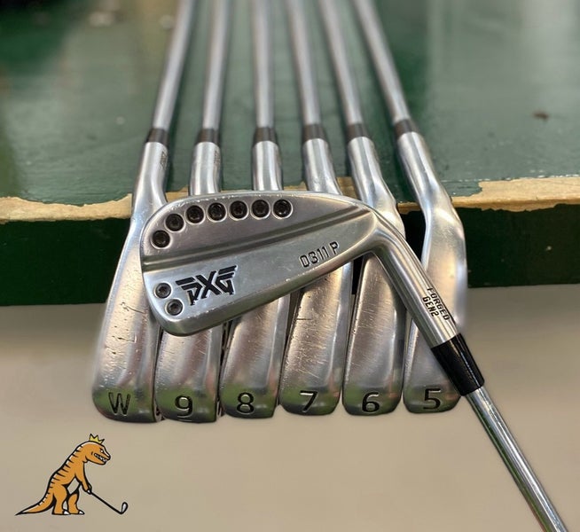 Used RH PXG Gen 2 0311 P Iron Set 4-PW Rifle Flighted 6.0 Stiff Steel