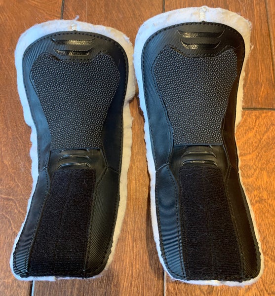 True White Felt Skate Tongues Size 6-8 w Extra Protection *SERIOUS BUYERS ONLY - READ DESCRIPTION*