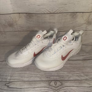 Nike Ohio State Buckeyes PE Mens Size 12 Huarache 9 Elite Lacrosse LAX Turf NEW
