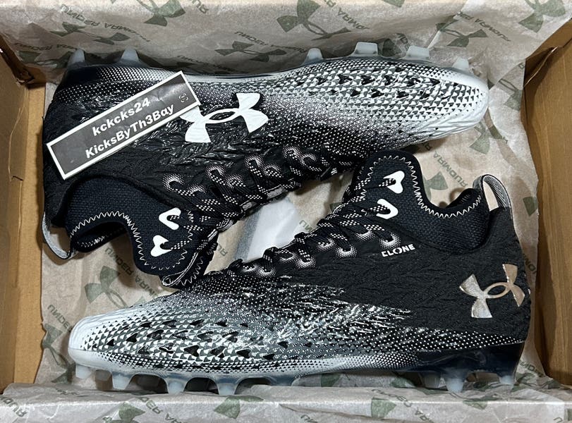 Under Armour Spotlight Clone 3.0 MC Football Cleats Black Size Under Armour Spotlight Clone 3.0 MC Football Cleats Black Size