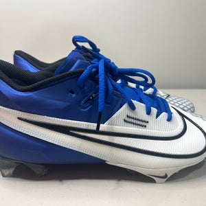 Size 9.5 Men’s Nike Vapor Edge Elite 360 2 Royal Blue White Football Cleats