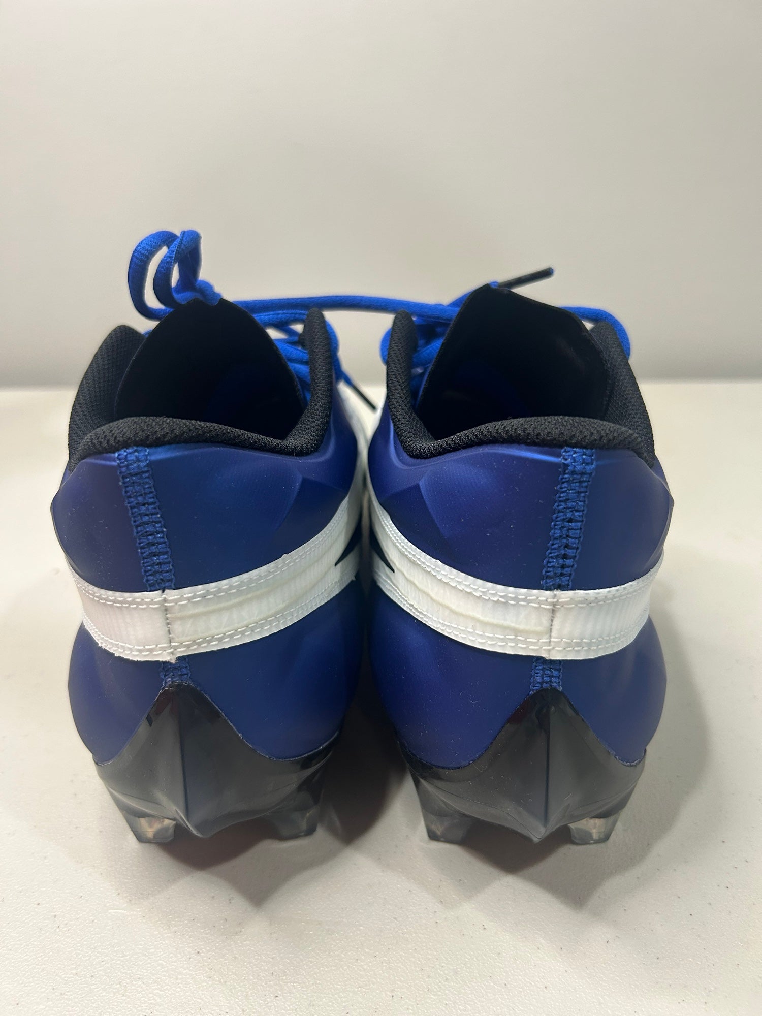 Size 12 Nike Vapor Edge Speed 360 White/Navy Blue Football Cleats CV6349-102 Nike Vapor Edge Speed 360 Football Cleats White Navy Blue  main image 2