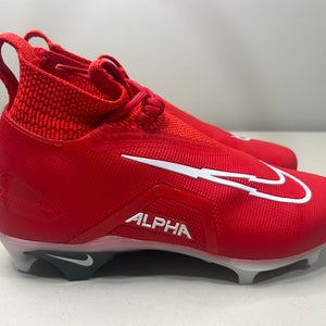 Size 8.5 Men’s Nike Alpha Menace Elite 3 Football Cleat Shoe Red