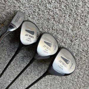 Yonex Left Handed Mens Golf Club Driver and Fairway Wood Combo With Putter