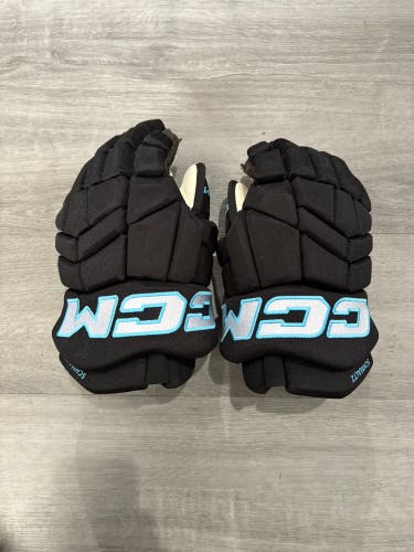 Utah Hockey Club Nick Schmaltz Game Worn CCM HGTK Gloves 14" Pro Stock (Used)