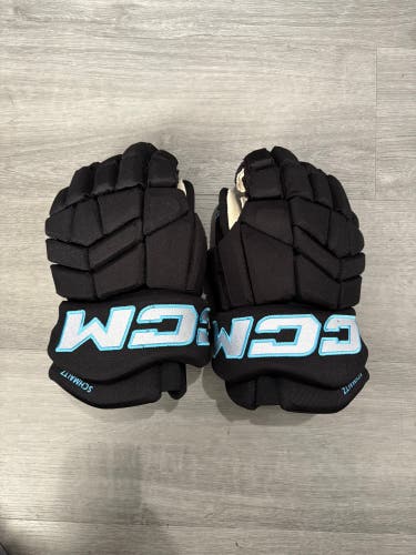 Utah Hockey Club Nick Schmaltz Game Worn CCM HGTK Gloves 14" Pro Stock (Used)