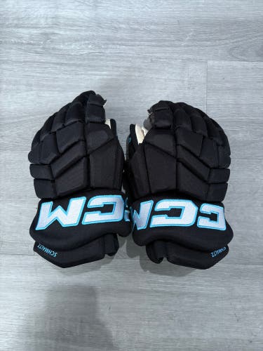 Utah Hockey Club Nick Schmaltz Game Worn CCM HGTK Gloves 14" Pro Stock (Used)