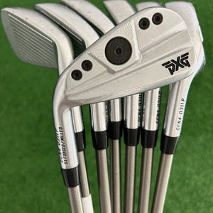 LH PXG 0311 P GEN4 Forged Iron Set 4-W / SteelFiber 115 F4 Stiff Graphite