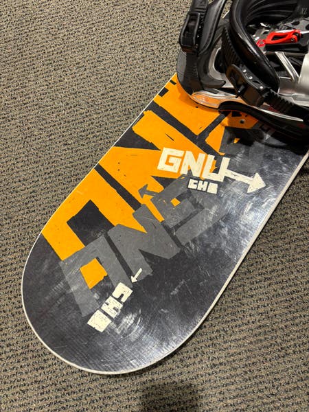 Men's GNU Carbon High Beam 156cm Snowboard | XL Union Contact Pro