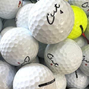 15 Near Mint AAAA Cut Used Golf Balls..Includes Asst. Models/White & Some Yellow