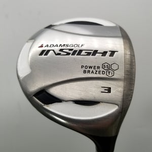 2008 ADAMS INSIGHT TECH 3 WOOD REGULAR ALDILA SPEEDLINE 75G FAIR