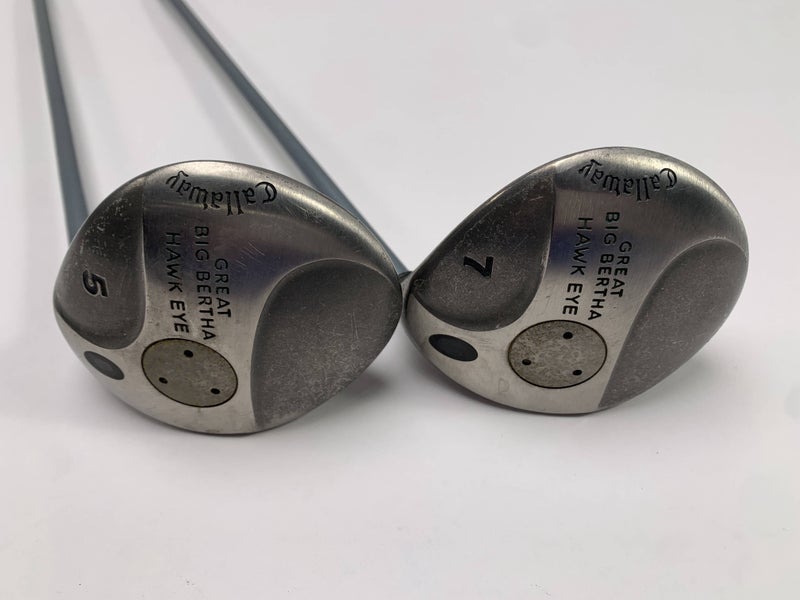 Callaway Hawkeye 5 & 7 Fairway Wood Set 18* 21* Hawk Eye UL Ladies RH