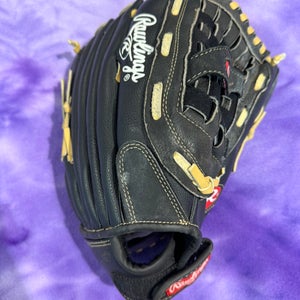 Black Rawlings RSB Right Hand Throw Pitcher's Baseball Glove 14" (Used)