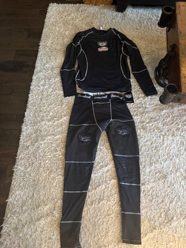 Dare devel under armour and a pair of running shoes