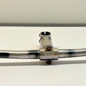 Vintage 1990s KORE Lite 1 580mm Aluminum Flat Handlebar & 110mm Aluminum Stem