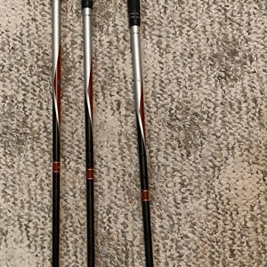 Three Used RH Nike Junior Clubs: Fairway Wood, Mid Iron & Pitching Wedge