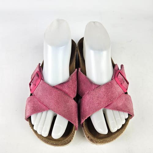 Birkenstock Siena Pink Suede Women's Soft Footbed Sandals Women's Size: 38 / 7