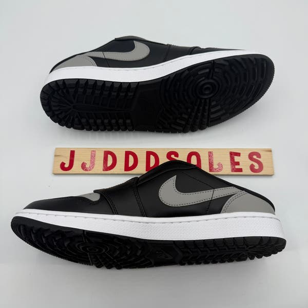 Nike Air Jordan 1 Mule Golf Shoes Shadow FJ1214-003 Black