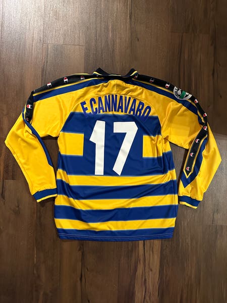 Throwback Parma AC Fabio Cannavaro #17 Retro Champion Adult