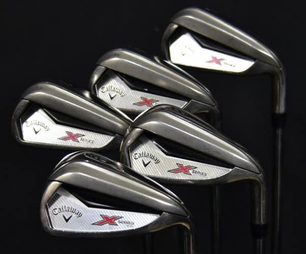 CALLAWAY X-SERIES IRONS GOLF SET 5-9 LENGHT:(5) 39 IN FLEX:REGULAR RH