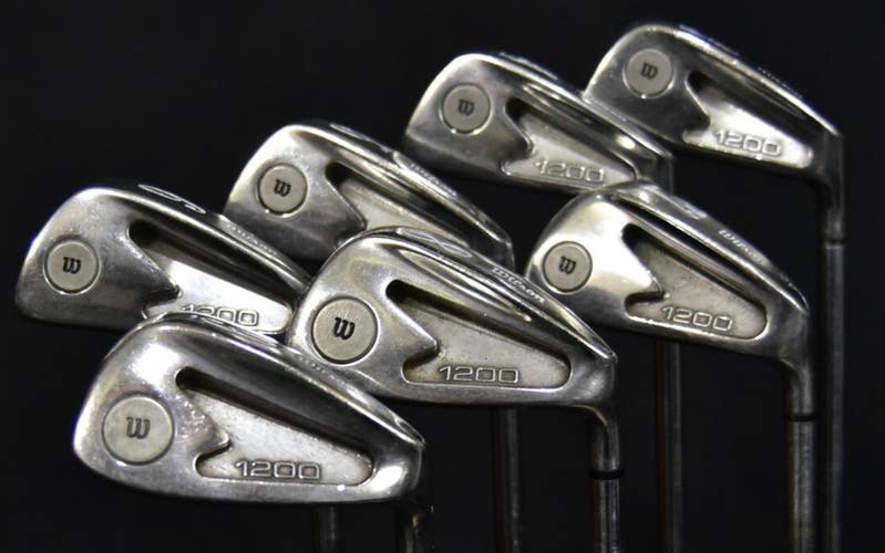 WILSON 1200 IRONS GOLF SET 3-9 LENGHT: (5)38 IN FLEX:REGULAR RH