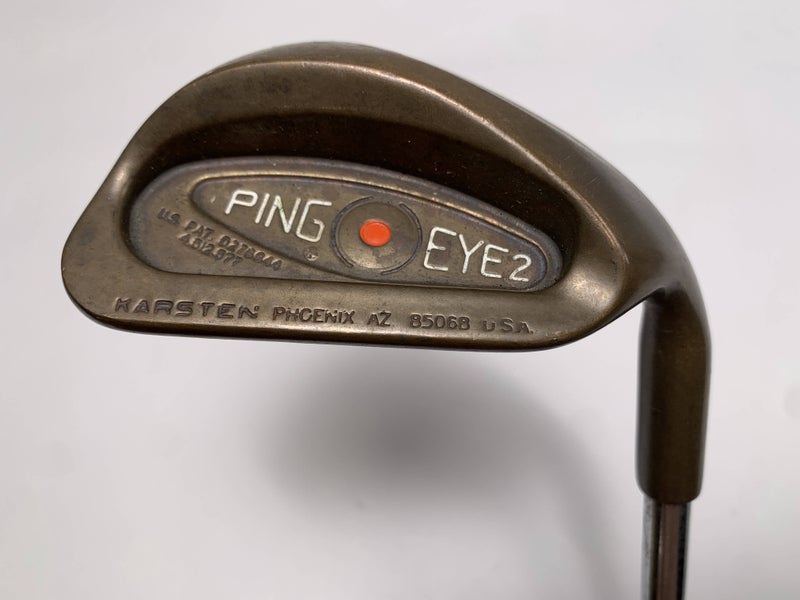 Ping Eye 2 Beryllium Copper Sand Wedge Orange Dot 2* Flat Wedge Steel Mens RH