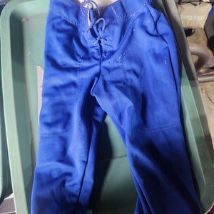 Blue Men's Youth Small Russell Athletic Game Pants (Used)
