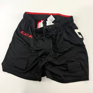 New Black CCM Loose Fit Mesh Jock with Velcro Tabs | Youth XL | #191520509910