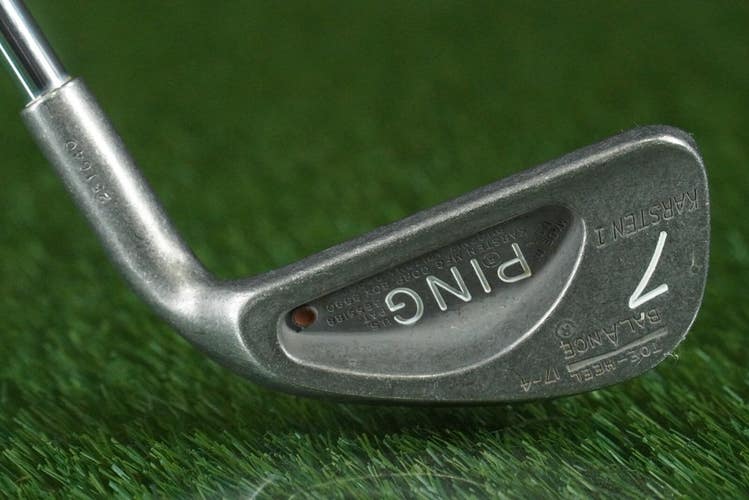 PING KARSTEN I 7 IRON BROWN DOT TOE HEEL BALANCE ZZ LITE STIFF FLEX RH 17 4