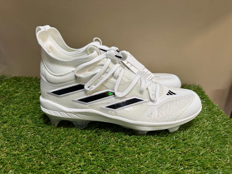 Adidas Adizero Afterburner 9 NWV TPU White Baseball Cleats  display picture 2