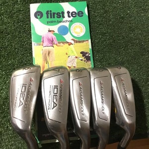 Adams Idea A5OS Irons Set (6-PW) Regular Steel Shafts (+.3/4) *VGC*