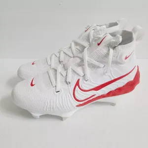 Nike Alpha Huarache NXT Baseball Cleats DJ6517-104 Size 7.5 White Red