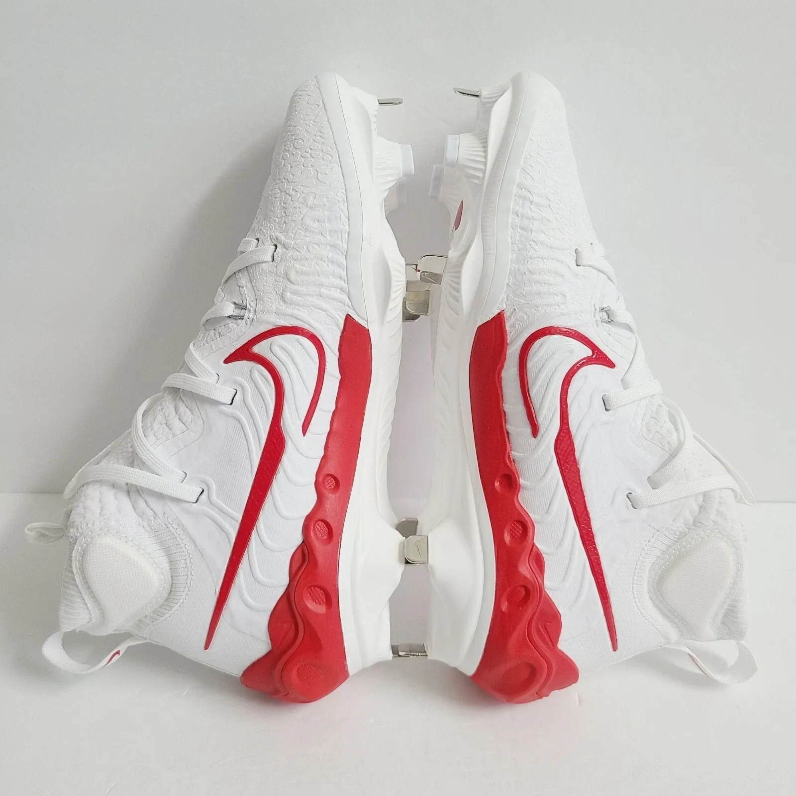 NEW Nike Alpha Huarache NXT Baseball Cleats DJ6517-104 Size 7.5 White Red Nike Alpha Huarache NXT Baseball Cleats DJ6517-104 Size 7.5  main image 2