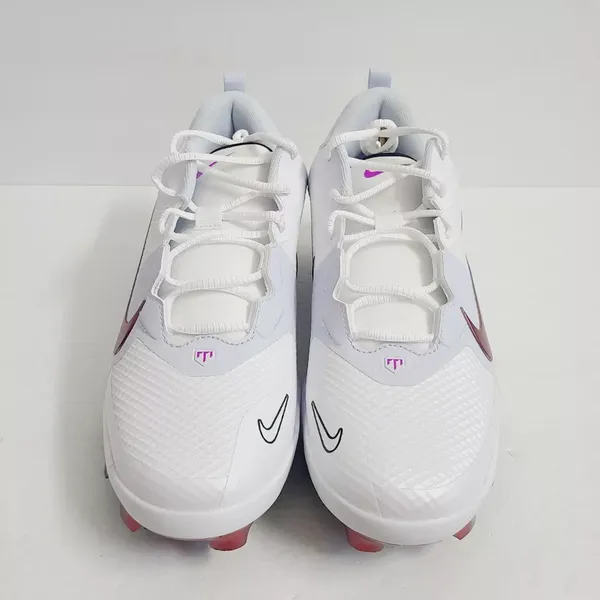 NEW Nike Force Trout 9 Pro MCS Baseball Cleats FB2908-106 Size 11.5 White Nike Force Zoom Trout 9 Pro MCS Rainbow Baseball Cleats  main image 2