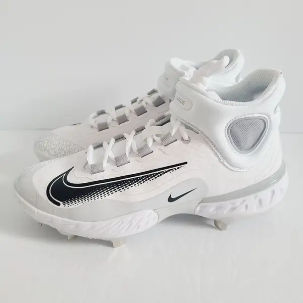 Nike Alpha Huarache Elite 4 Mid Baseball Cleats FD2744-100  display picture 1