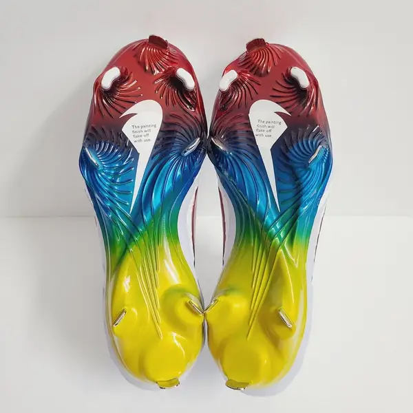 Nike Alpha Huarache NXT Rainbow Baseball Cleats DJ6517-106 Size